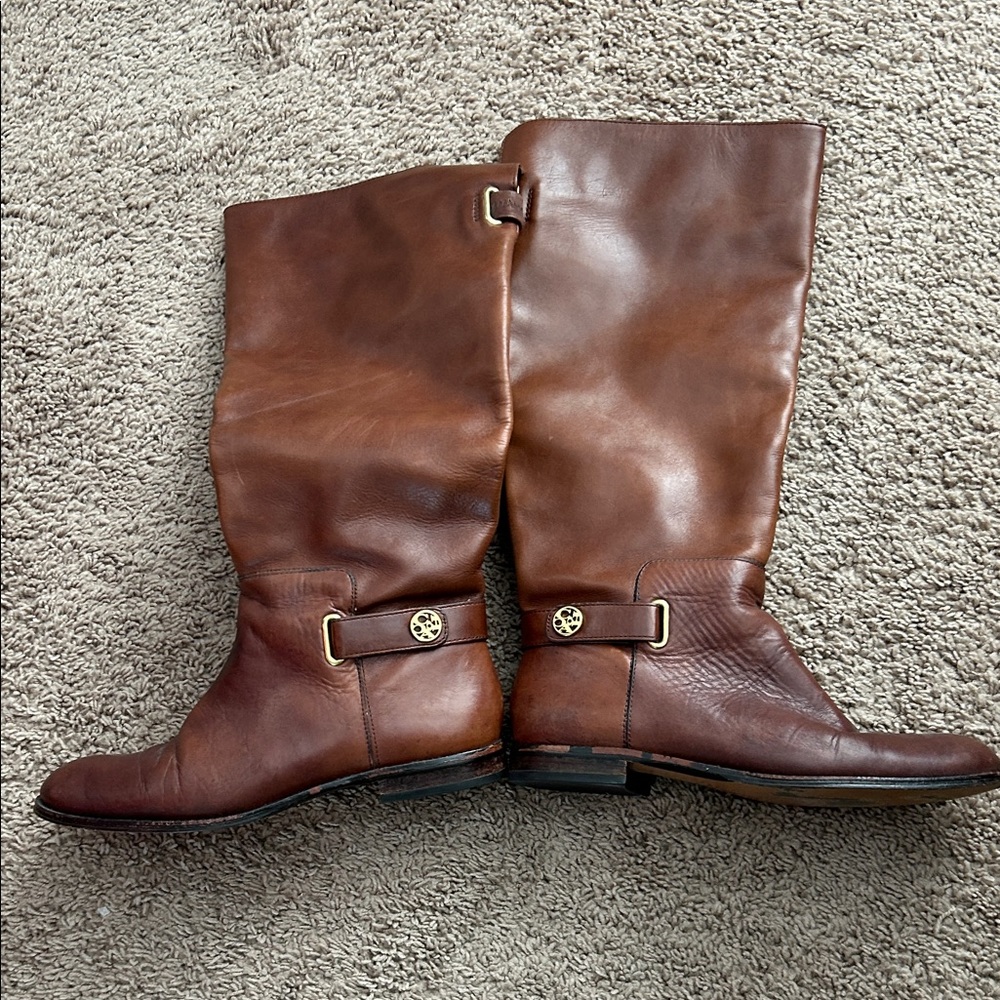 Brown Leather Riding Boots